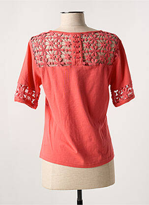 T-shirt stretch manches courtes rose MISS SIDECAR femme