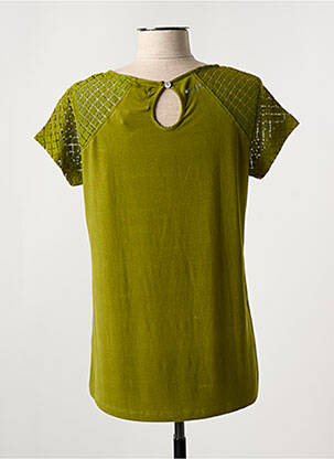 T-shirt stretch manches courtes vert MISS SIDECAR femme