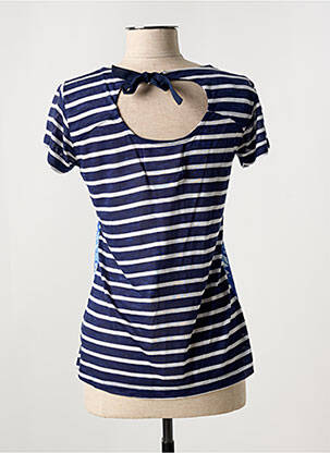 T-shirt stretch manches courtes bleu MISS SIDECAR femme