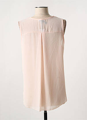 Gilet sans manche col v rose QUATTRO femme