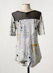 T-shirt gris DOLCEZZA pour femme seconde vue