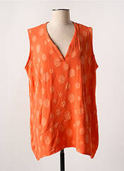 Tunique sans manche orange KAKIE pour femme seconde vue