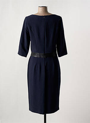 Robe mi-longue manches 3/4 manches 3/4 bleu FEMMES JE VOUS AIME femme
