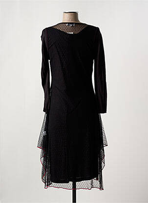 Robe longue manches longues manches longues noir FIGURE LIBRE femme