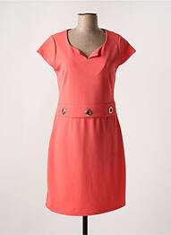 Robe courte manches courtes manches courtes rose ME femme