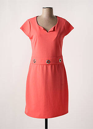 Robe courte manches courtes manches courtes rose ME femme
