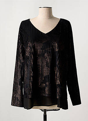Blouse manches longues manches longues noir JAZZ femme