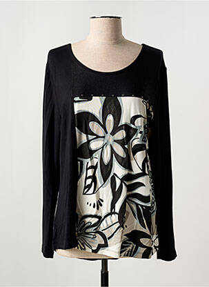 T-shirt manches longues manches longues noir DOLCEZZA femme