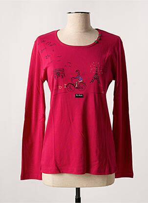 T-shirt manches longues manches longues rose COTE ANGLAISE femme