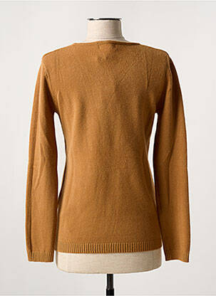 Pull coupe cintrée manches longues beige QUATTRO femme