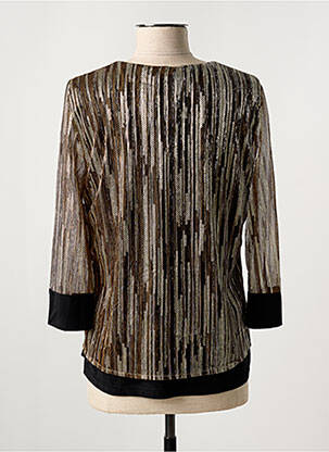 Blouse imprimé fantaisie manches 3/4 or DANIELA COOL femme
