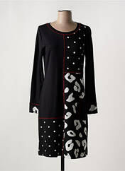 Robe mi-longue noir DOLCEZZA pour femme seconde vue