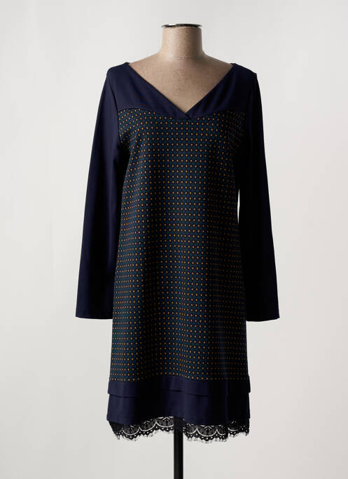 Robe courte bleu MISS SIDECAR femme