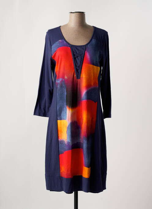 Robe mi-longue bleu FIGURE LIBRE pour femme