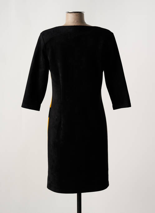 Robe mi-longue noir HALOGENE pour femme