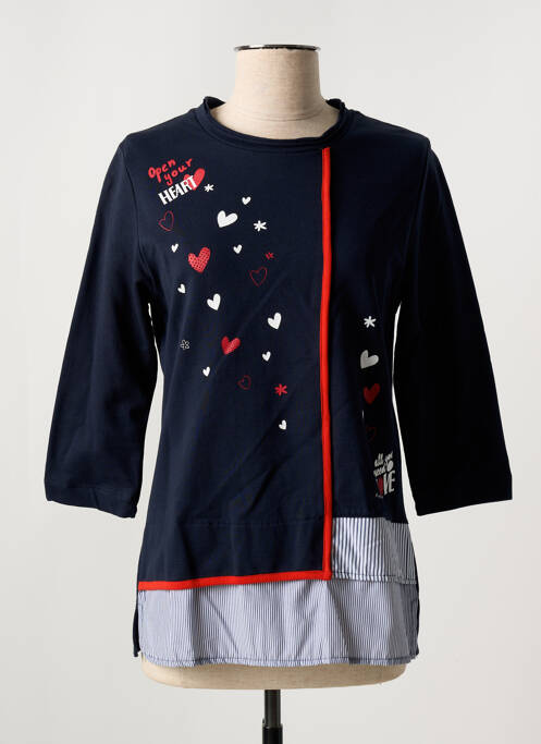 T-shirt bleu MISS SIDECAR pour femme