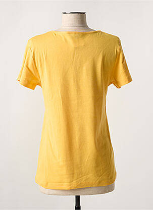 T-shirt sérigraphie avec strass manches courtes orange THALASSA femme
