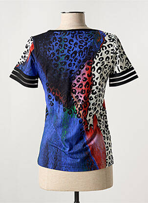 T-shirt stretch manches courtes bleu FILIPINE LAHOYA femme
