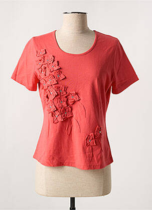 T-shirt coupe cintrée manches courtes orange FIGURE LIBRE femme