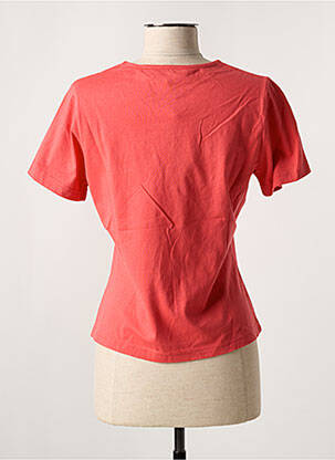 T-shirt coupe cintrée manches courtes orange FIGURE LIBRE femme