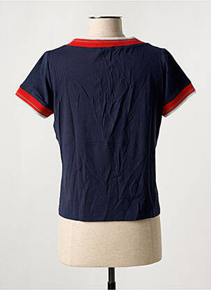 T-shirt col v manches courtes bleu FILIPINE LAHOYA femme