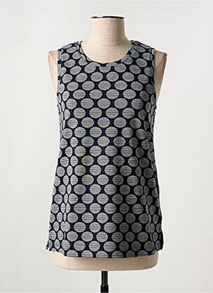 Débardeur stretch sans manche bleu EVER SASSY femme