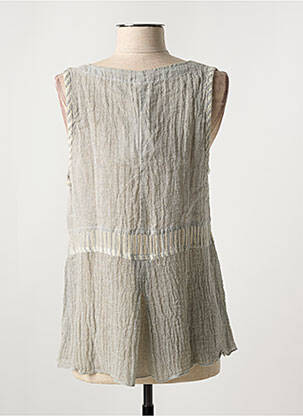 Tunique sans manche légère et transparente gris MARILU femme