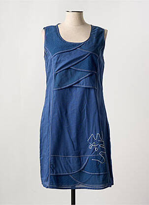 Robe mi-longue sans manche sans manche bleu FIGURE LIBRE femme