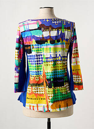 T-shirt manches 3/4 manches 3/4 bleu VANGO femme