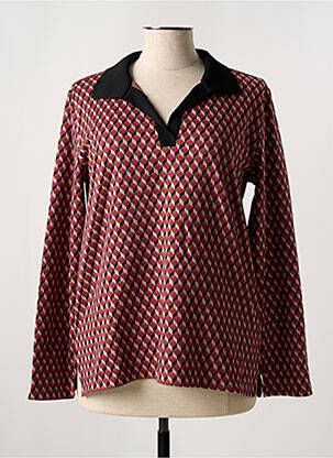 Pull coupe cintrée manches longues rose YERSE femme