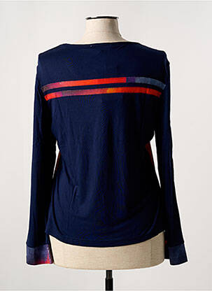 T-shirt manches longues manches longues bleu FIGURE LIBRE femme
