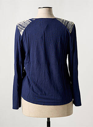 T-shirt manches longues manches longues bleu JEAN DELFIN femme