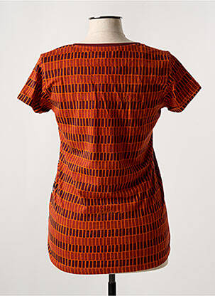 T-shirt stretch manches courtes orange MISS SIDECAR femme