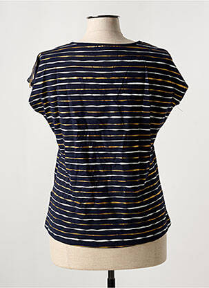 T-shirt sérigraphie manches courtes bleu LEO & UGO femme