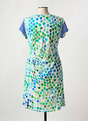 Robe courte manches courtes manches courtes bleu DIVAS femme