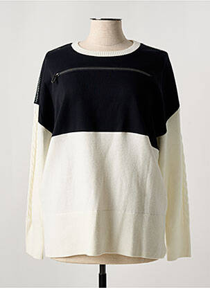 Pull stretch manches longues beige TUZZI femme