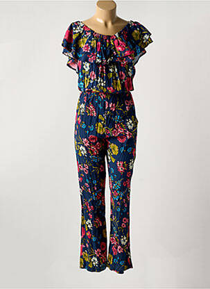 Combi-pantalon manches courtes manches courtes bleu LADY LOL femme