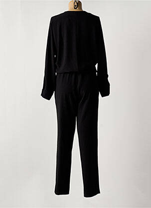 Combi-pantalon tissage crêpe manches longues noir MA PETITE FIANCEE femme