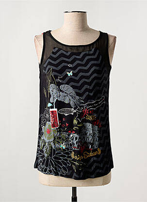 Débardeur noir MISS SIDECAR pour femme