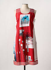 Robe mi-longue rouge FIGURE LIBRE pour femme seconde vue