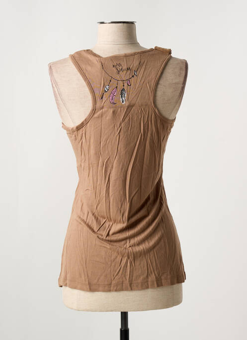 Débardeur marron MISS SIDECAR pour femme