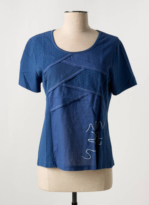 T-shirt bleu FIGURE LIBRE pour femme