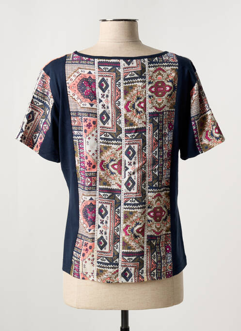 T-shirt bleu FIGURE LIBRE pour femme