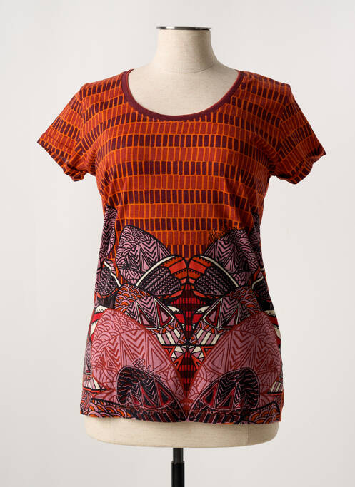 T-shirt orange MISS SIDECAR pour femme