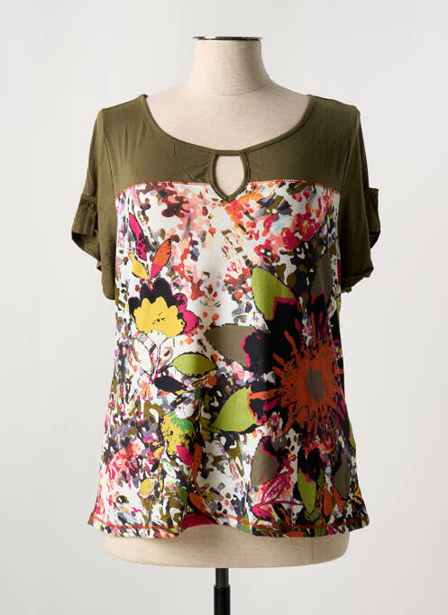 T-shirt vert ME-PARIS pour femme