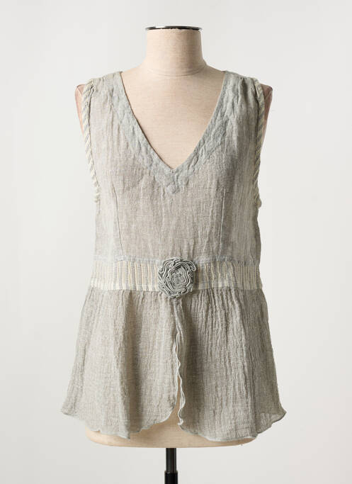 Tunique sans manche gris MARILU pour femme