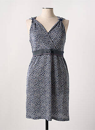 Robe courte sans manche sans manche bleu LO! LES FILLES femme