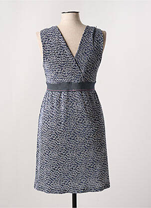 Robe courte sans manche sans manche bleu LO! LES FILLES femme