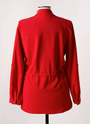Veste casual col tailleur rouge FEMMES JE VOUS AIME femme