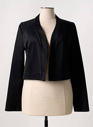 Veste chic col v noir MOKA'S femme